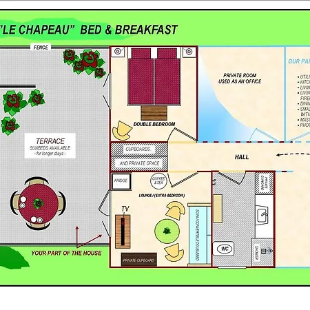 Le Chapeau Bed & Breakfast * Rudkobing